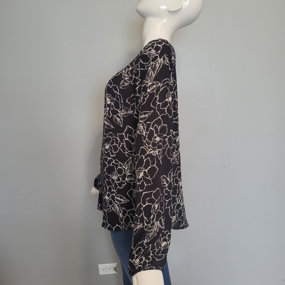 Pleione Floral Blouse, VGUC, Size L - Picture 4 of 6